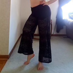 No Boundaries m Netting Mesh Lace Dance Yoga Pants
